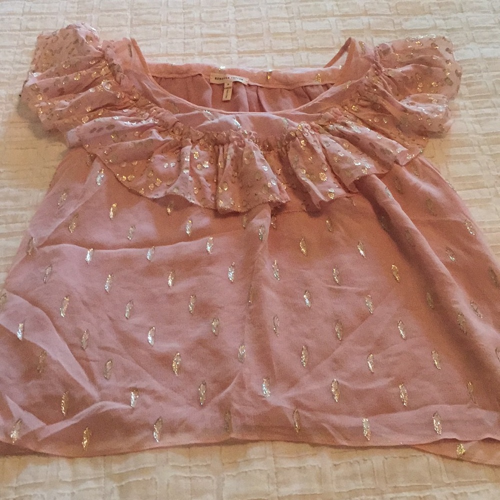 Rebecca Taylor Silk Shimmering top